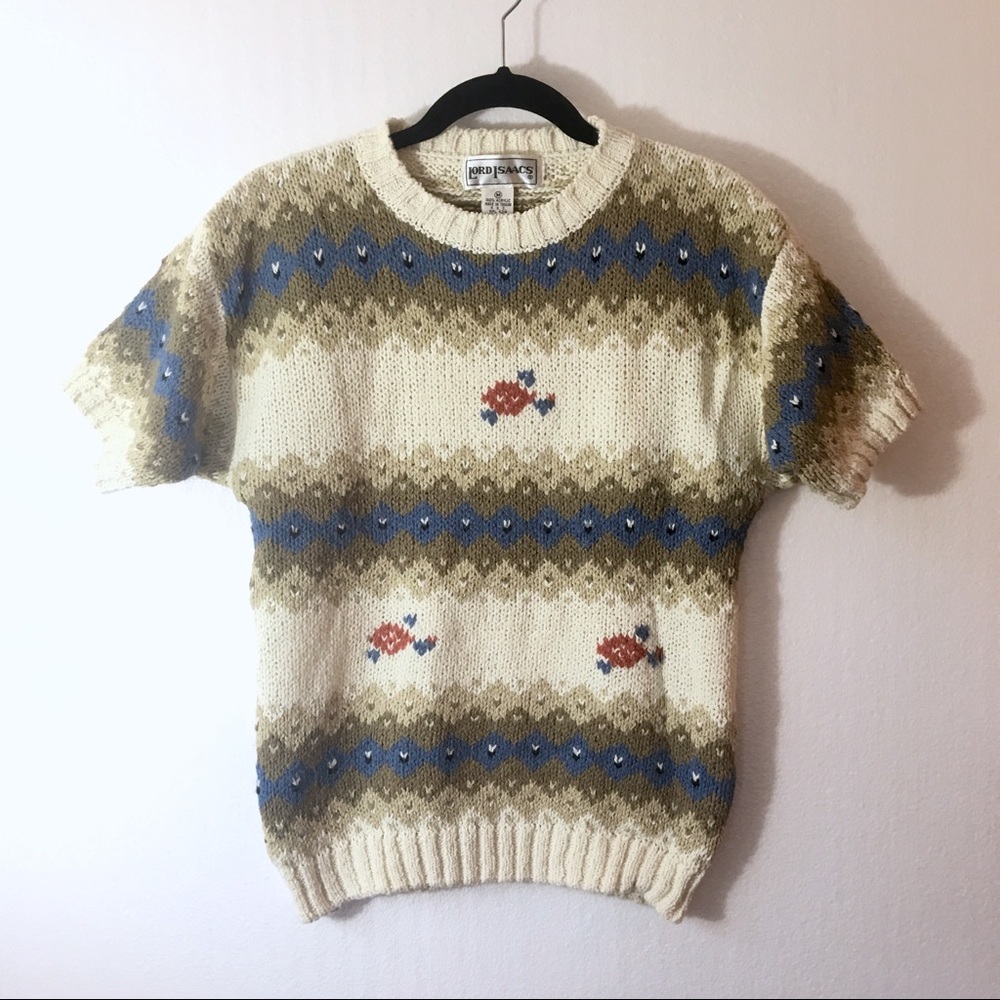 Vintage Lord Isaacs Short Sleeve Sweater